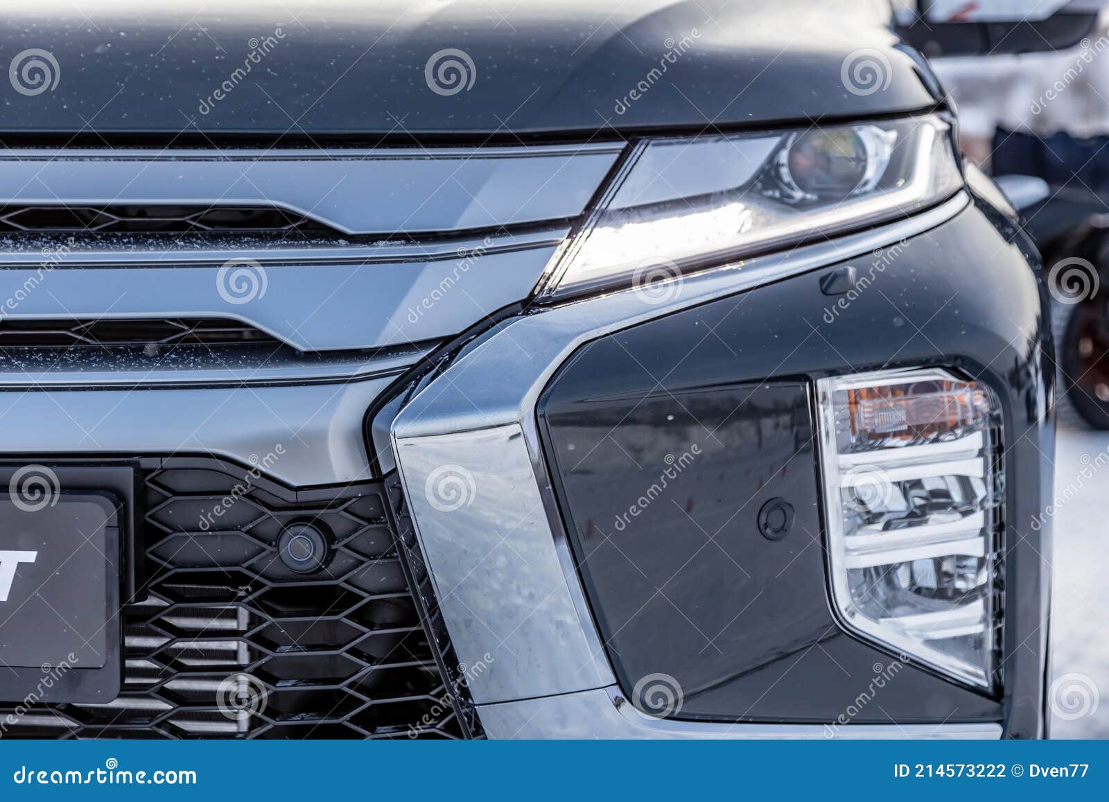 Moscow, Russia - February 17, 2021: All new Mitsubishi Pajero