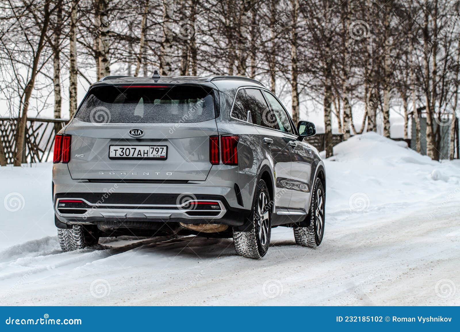 MOSCOW, RUSSIA - FEBRUARY 7, 2021 Kia Sorento Fourth generation