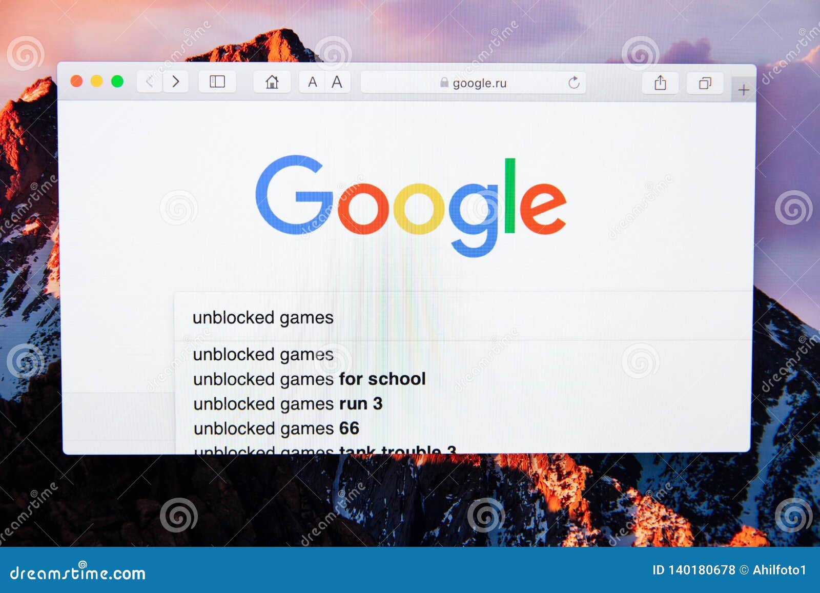 Search for the Word Unblocked Games in Google