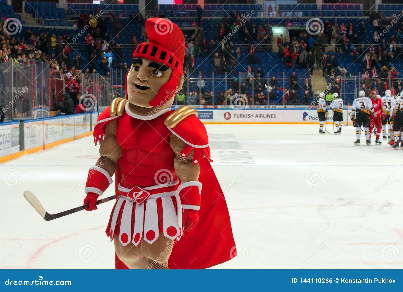 MOSCOW - FEBRUARY 20: Stadium On Hockey Match Spartak-Severstal