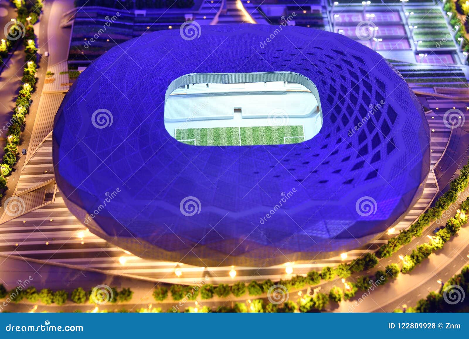 Download Education City Stadium Mock-up, Qatar Editorial Stock Photo - Image of tournament, background ...