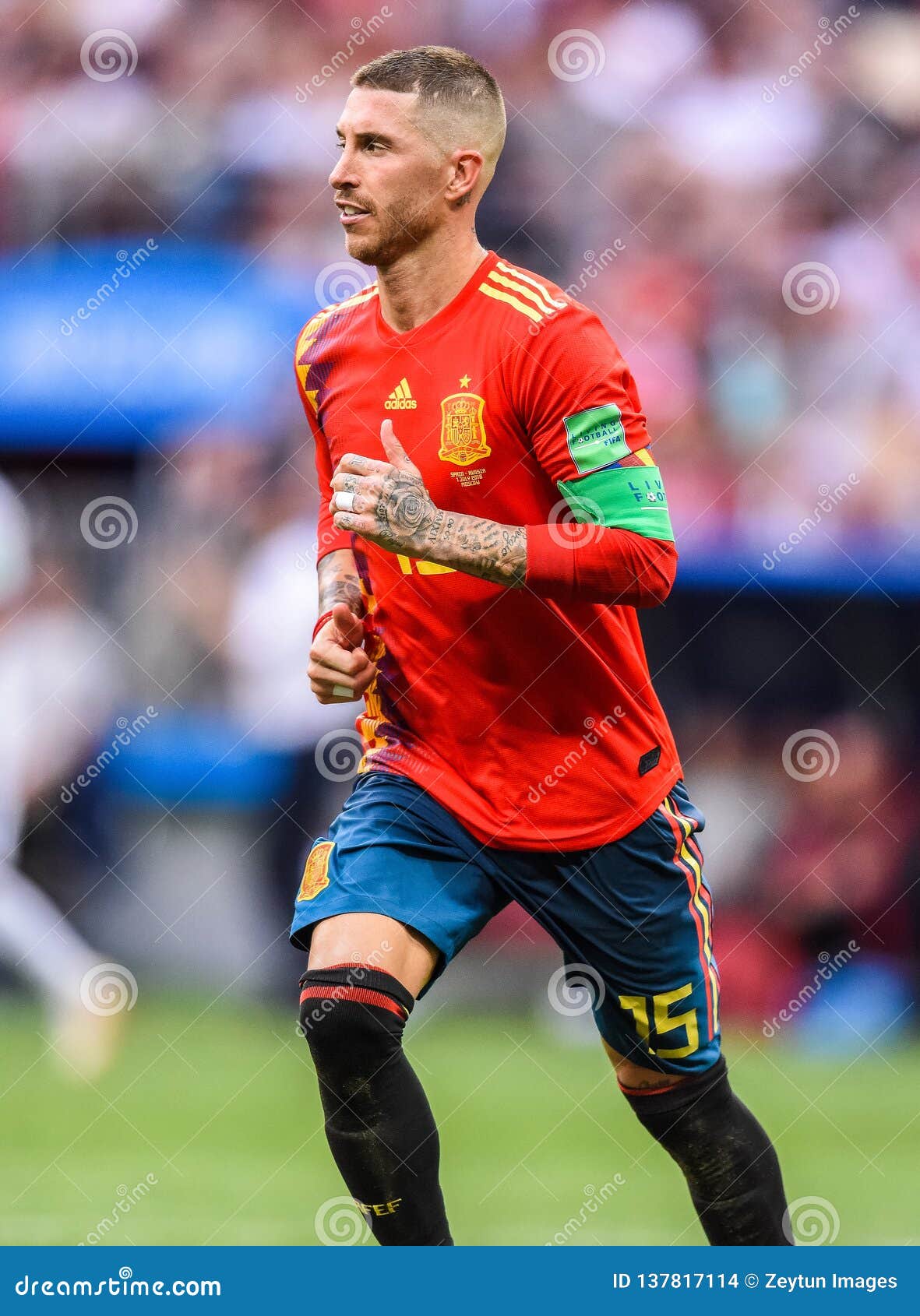 Real Madrid and Spain National Football Team Captain Sergio Ramos
