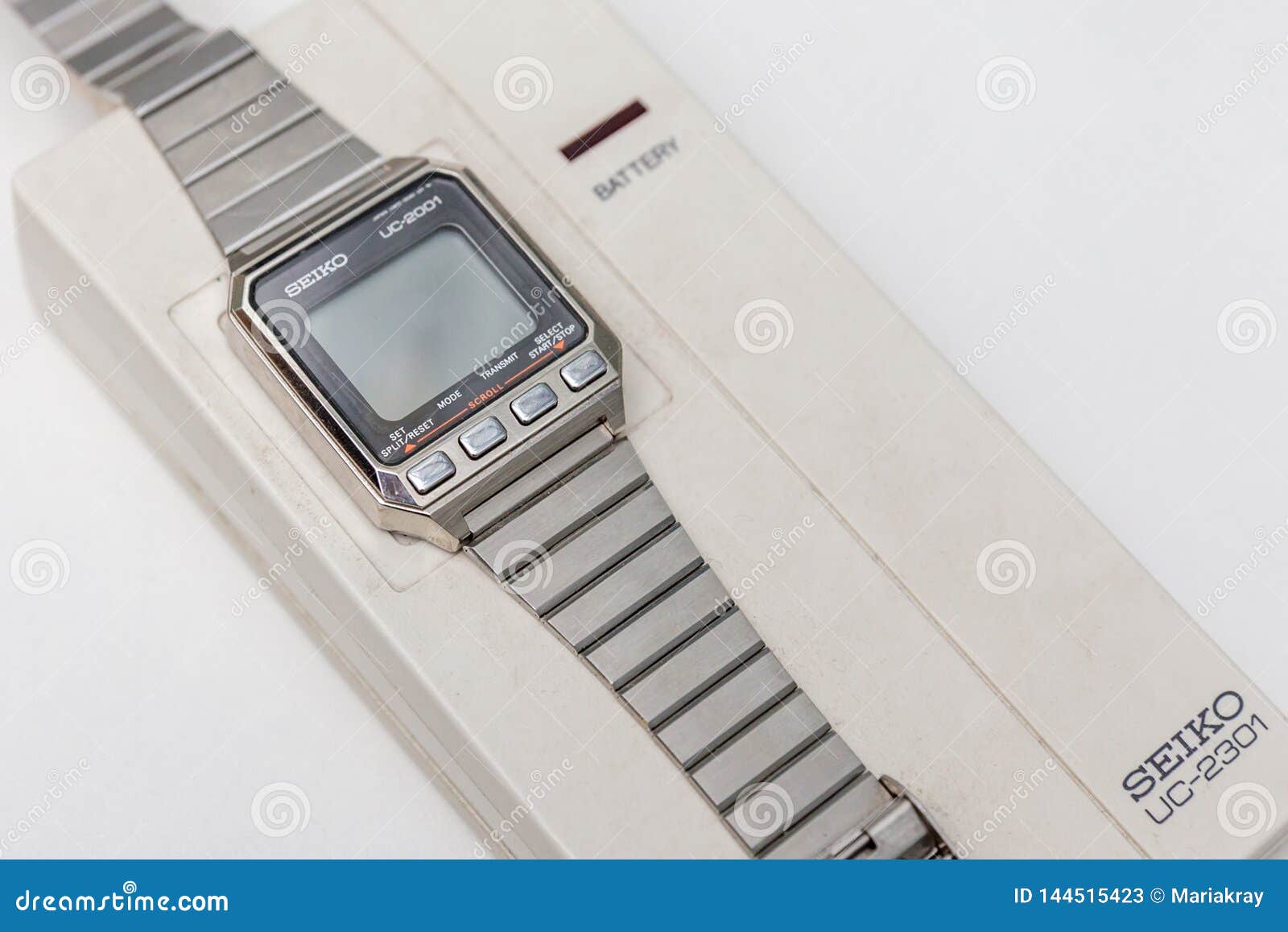 MOSCOW, RUSSIA - JUNE 11, 2018: Seiko Wrist Wath Information System  UC-2001. Watch Communicates with UC-2301 Interface Editorial Stock Photo -  Image of brand, watch: 144515423
