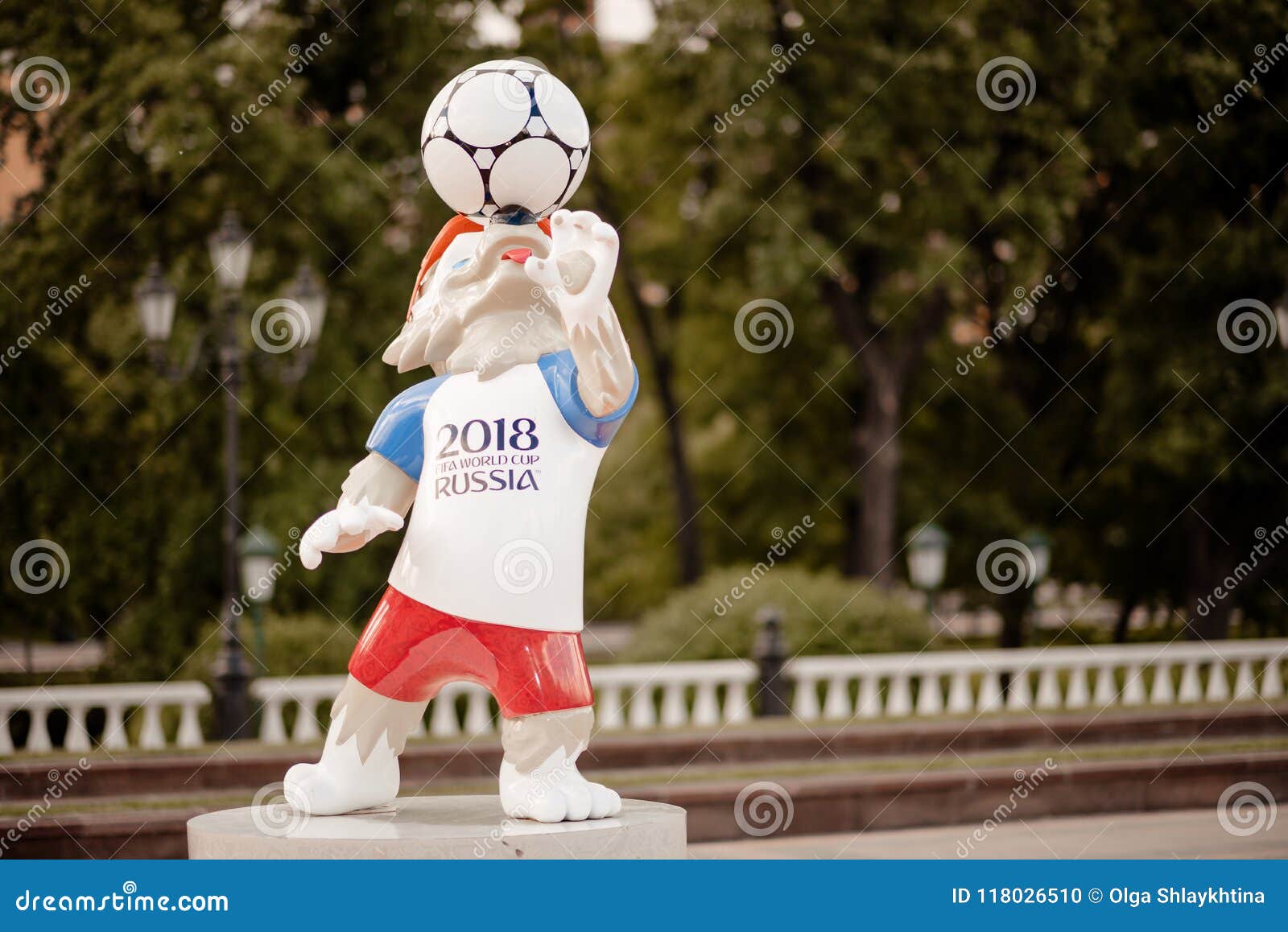 Moscow Russia May 31 2018 The Official Mascot Of The 2018 Fifa World Cup And The Fifa