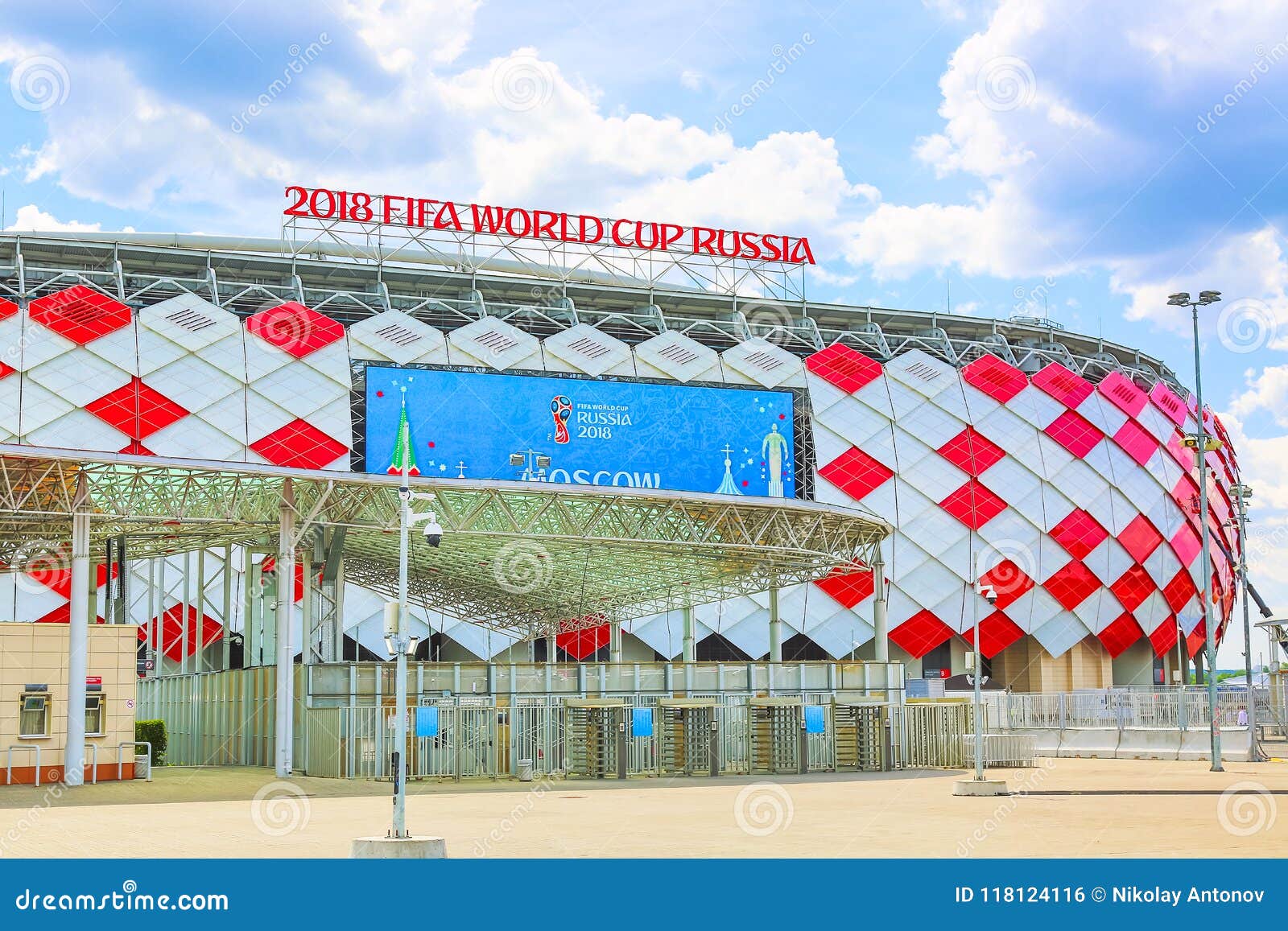 Moscow, Russia - May, 2018: Otkrytie Arena. Home Stadium of Spartak  Football Team Editorial Photo - Image of modern, lukoil: 118124116