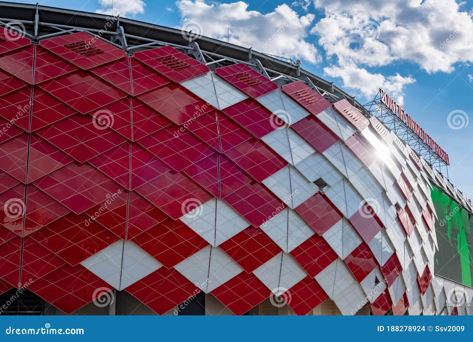 Spartak Stadium or Otkritie Arena in Moscow Editorial Stock Image