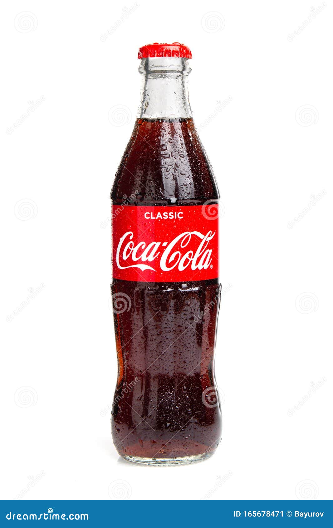 Coca Cola Bottle with Water Drops Isolated on White Background Editorial  Photo - Image of coca, cool: 165678471