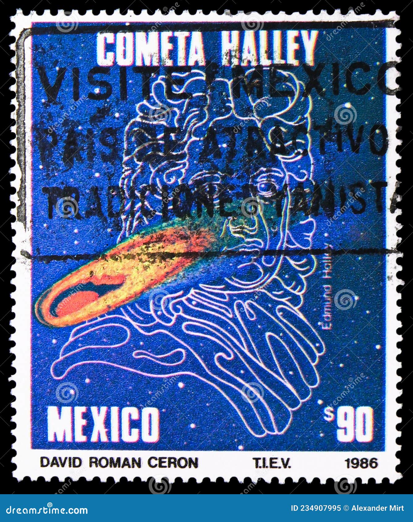 Halleys Comet Pass by Earth, Circa 1986 Editorial Image Image of post