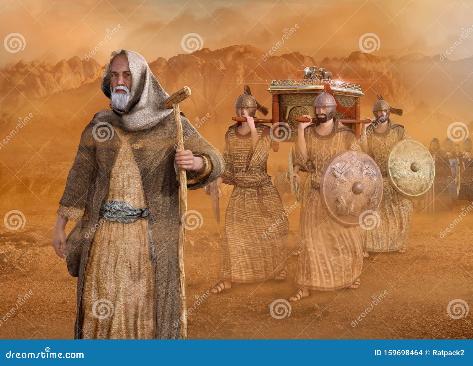 moses leads the isrealites through the desert sinai exodus
