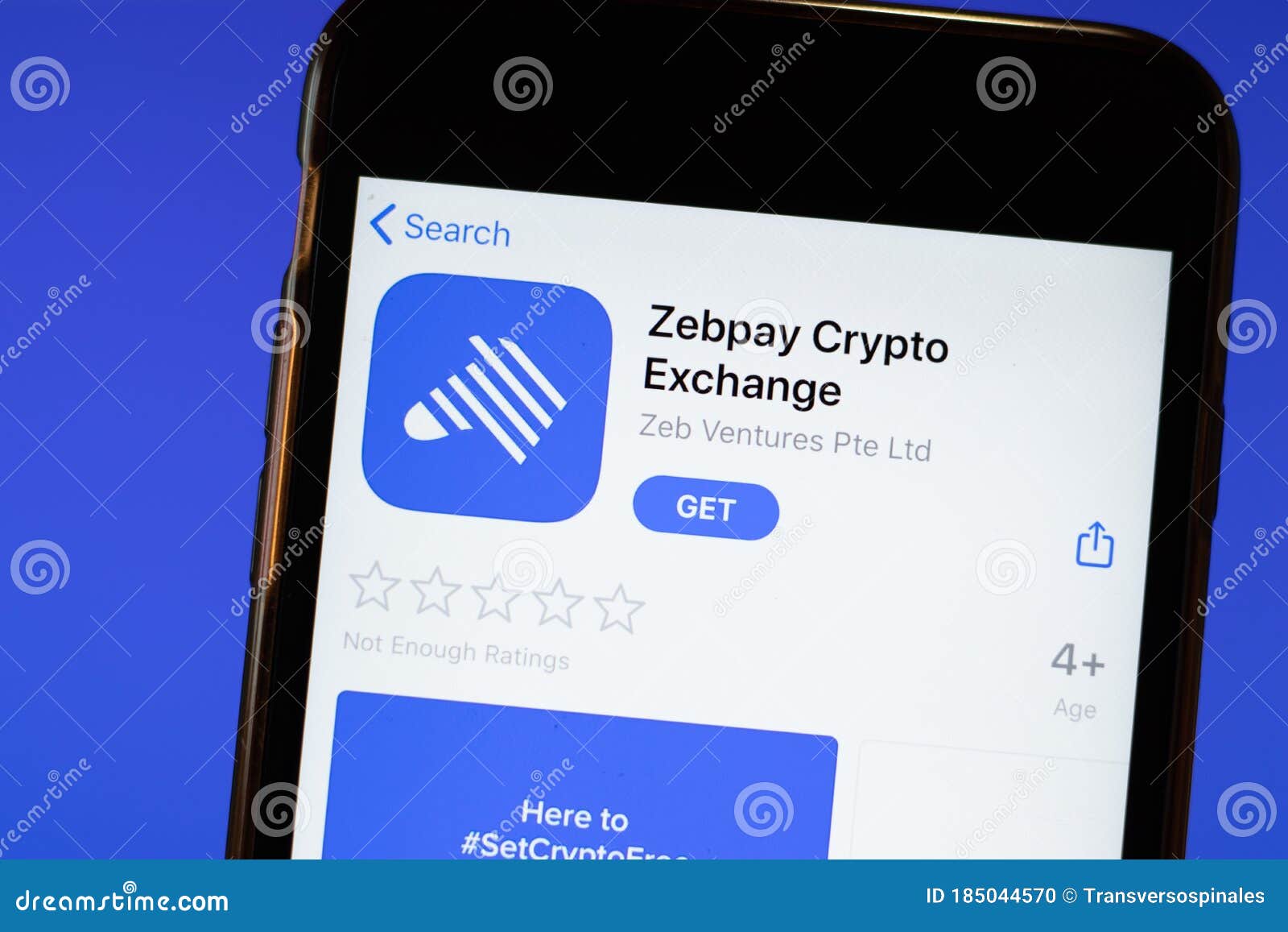 Moskou Rusland 1 Juni 2020 : Zebpay Crypto Ruilt App ...