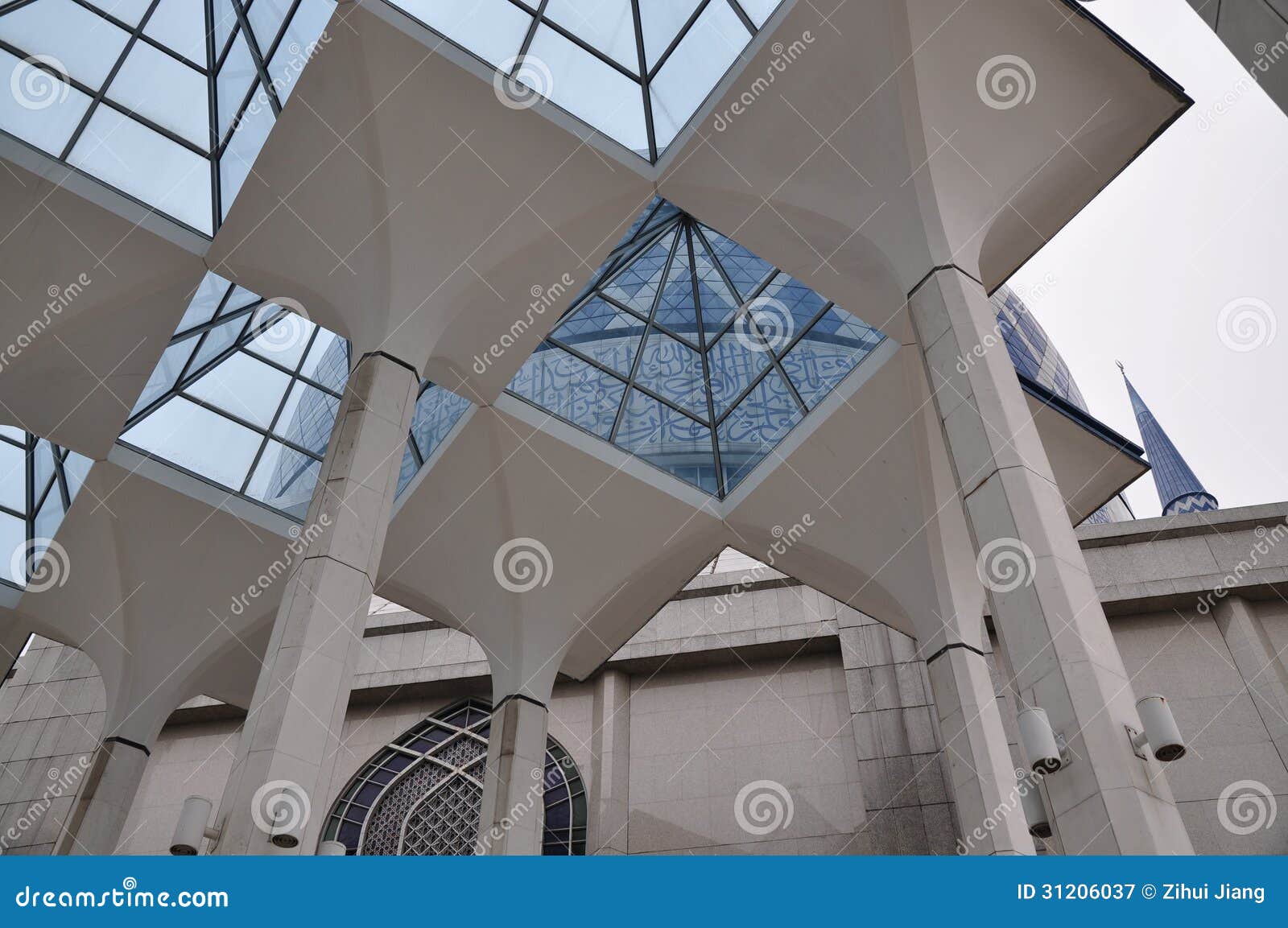 Mosque stock image. Image of aisa, roof, moon, window 