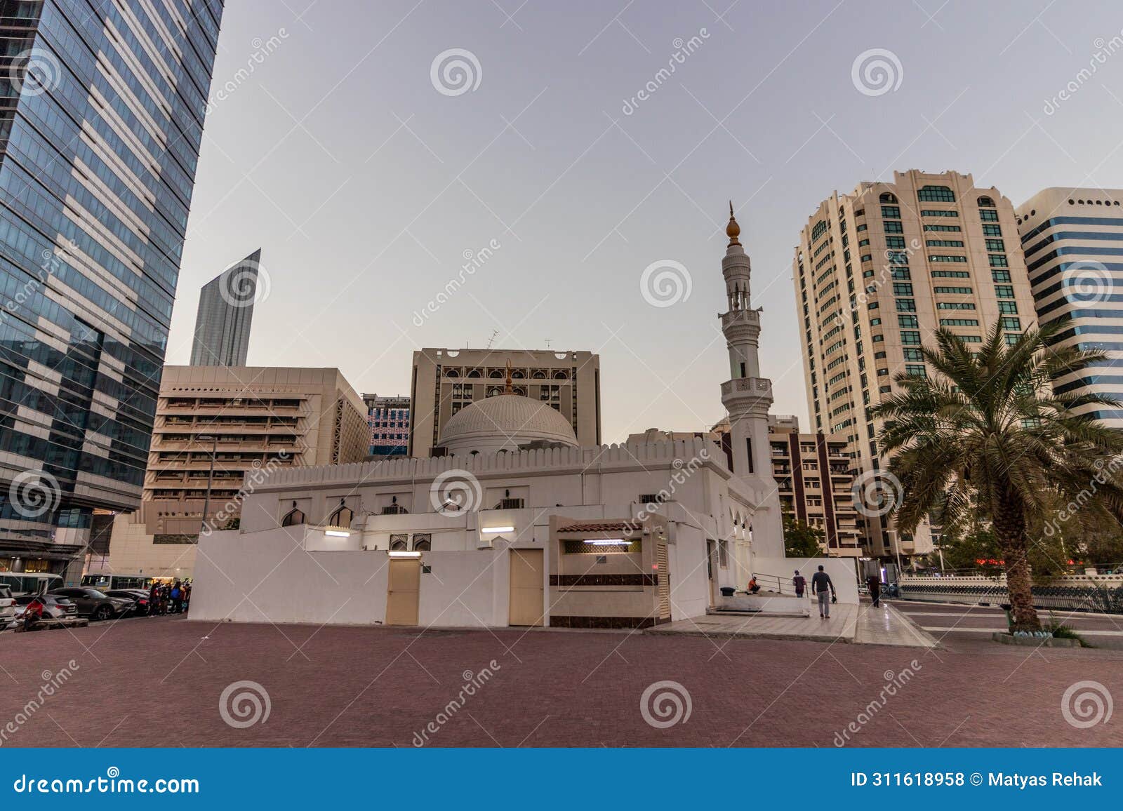 Mosque of Fathima Bint Mohammed Bin Butti in the Abu Dhabi Downtown