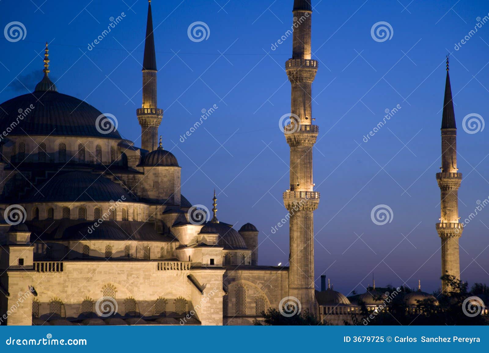 mosque at night