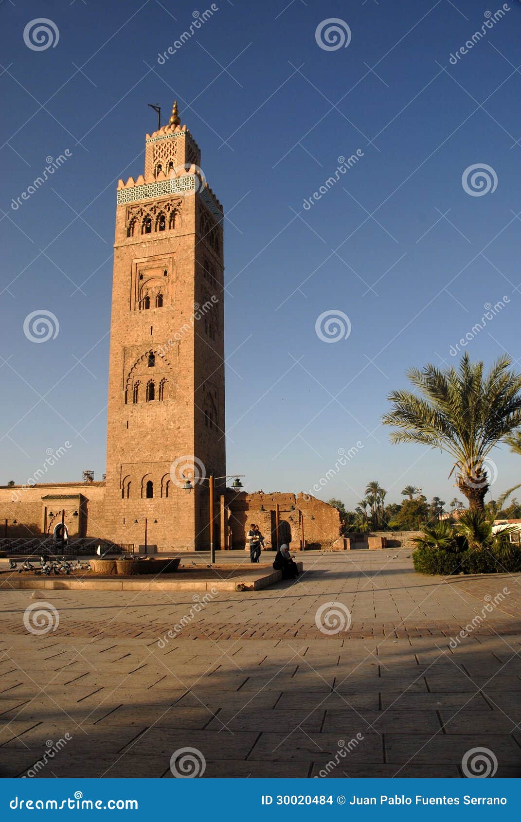 Mosque in a Square in Marrakech Stock Photo - Image of marrakech