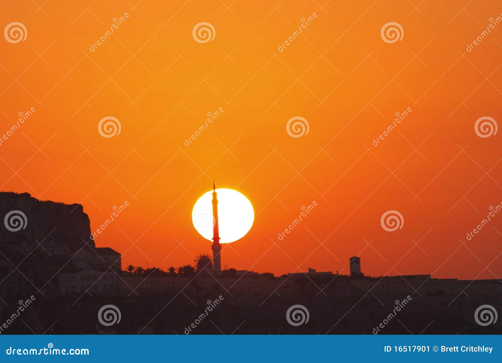 Mosque Sunrise stock image. Image of beautiful, fajr 16517901