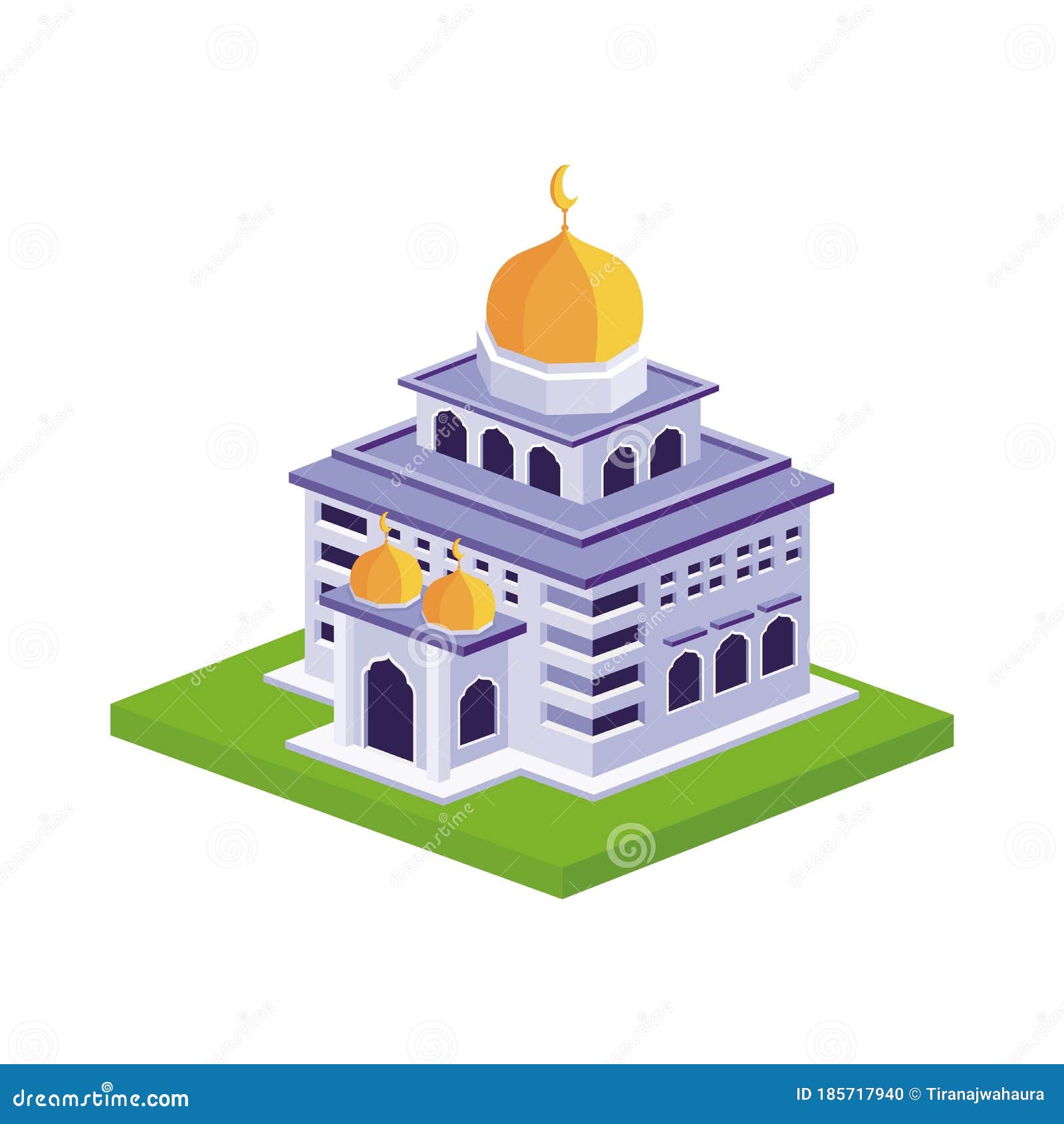 clipart masjid 3d