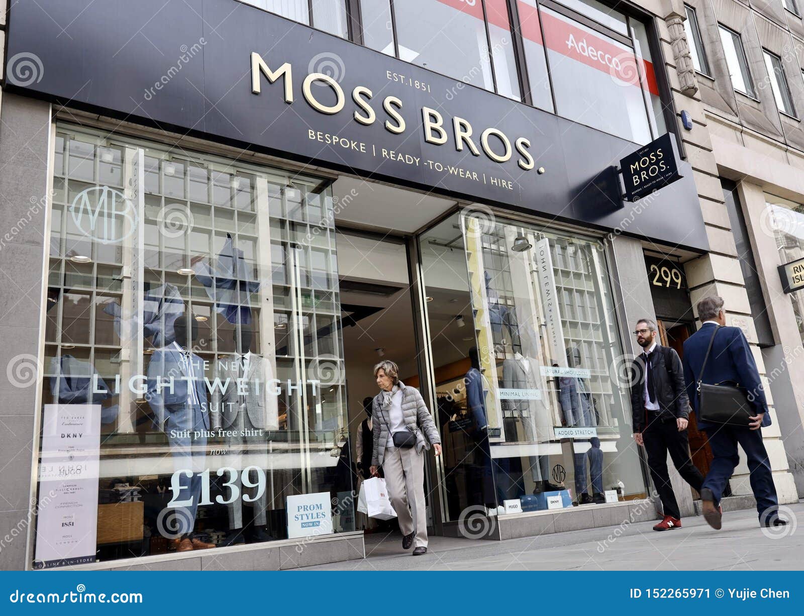 Moss Bros Store on the Oxford Street, London Editorial Photo - Image of ...