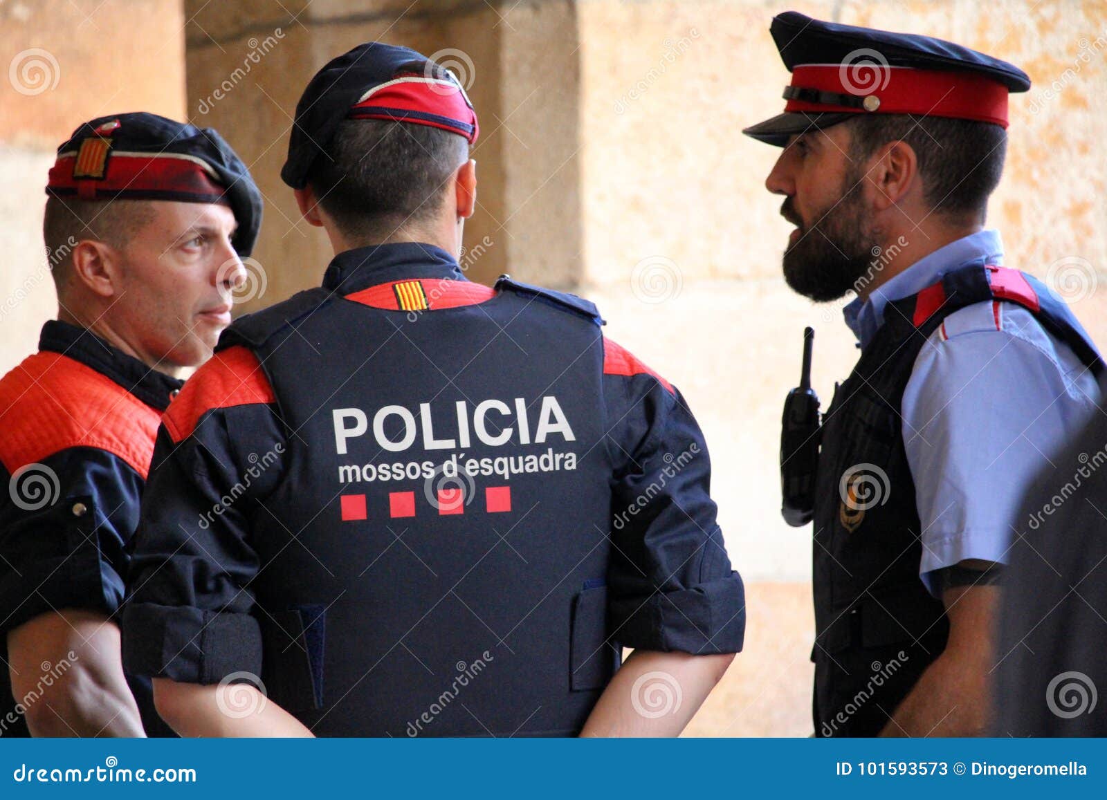 Mossos De Escuadra Catalan Police Editorial Photo