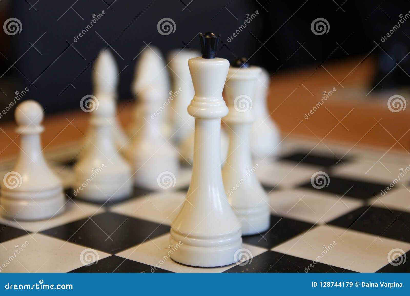 60+ Open Chess Board With Chess Wooden Pieces Stock Photos