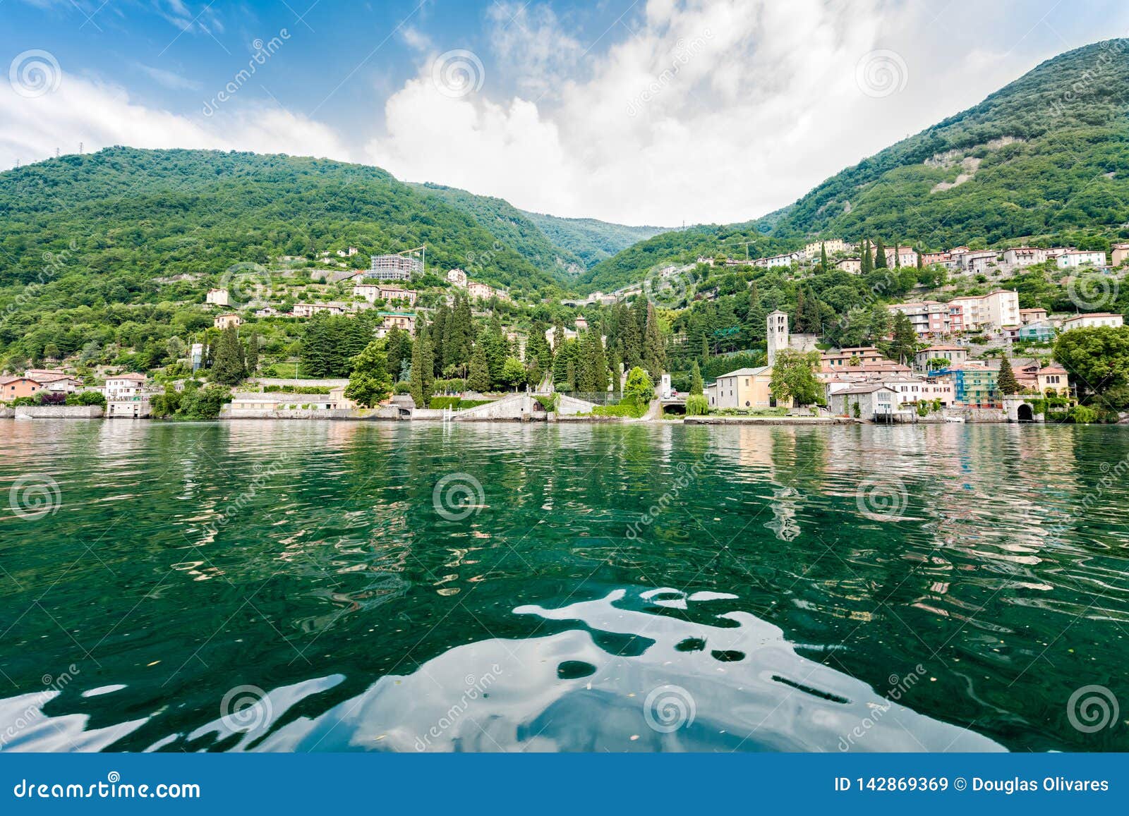 the most beautiful lake on the world lago como. lombardy, italy