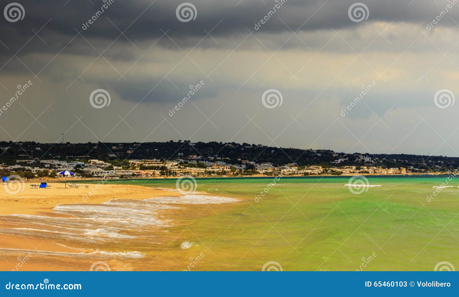 the most beautiful sandy beaches of puglia:torre vado. italy(salento).