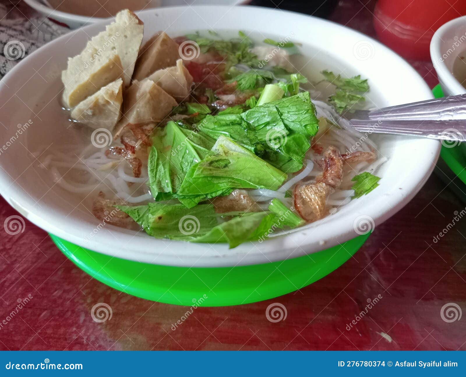 The Most Famous and Most Popular Food in Indonesia is Meatballs Stock