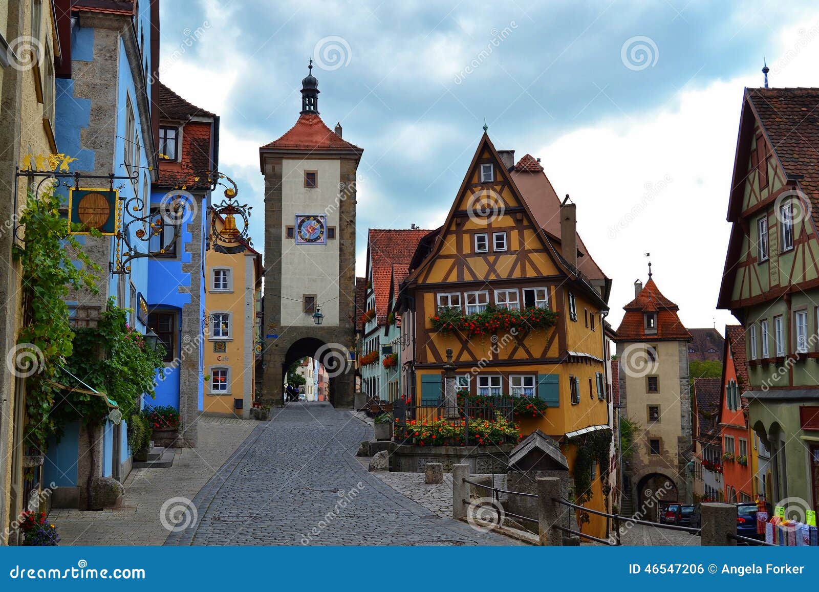 most famous view of rothenburg ob der tauber