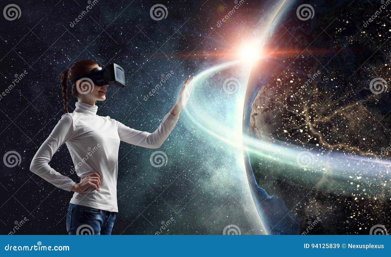 Most Impressive Entertainment Technologies. Mixed Media Stock Image Image of helmet