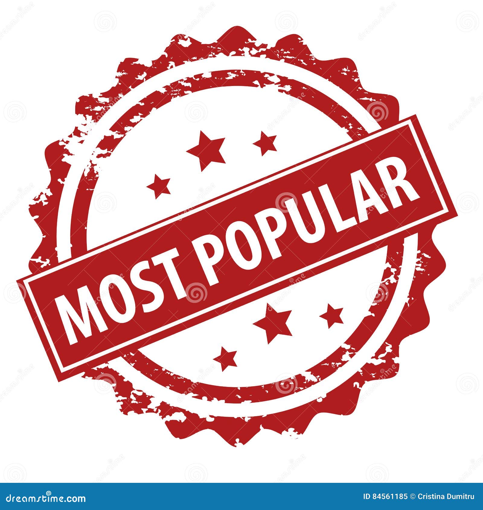 Most popular stamp stock vector. Illustration of grunge - 84561185