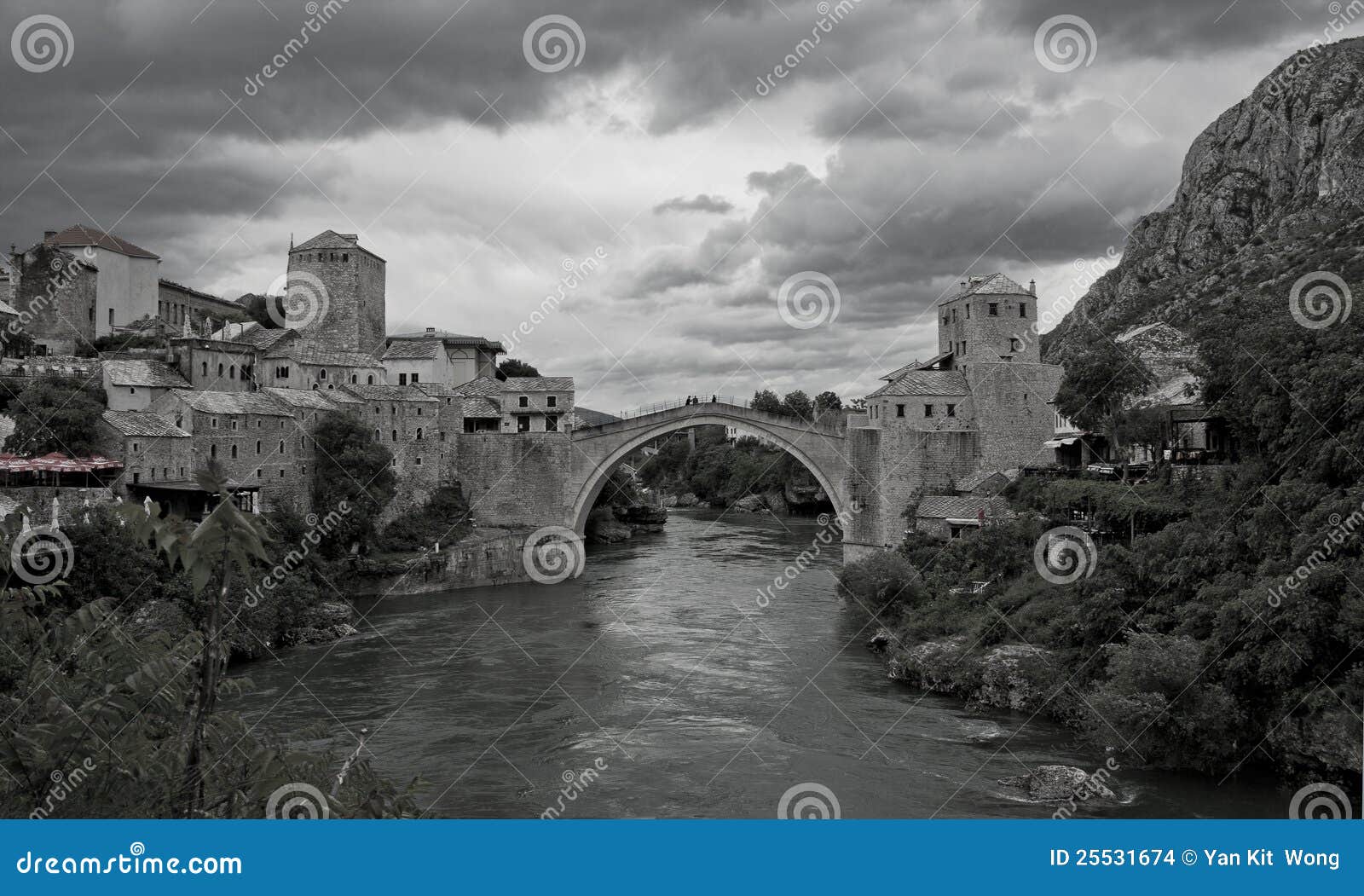 mostar bridge, mostar, bosnia and herzegovina