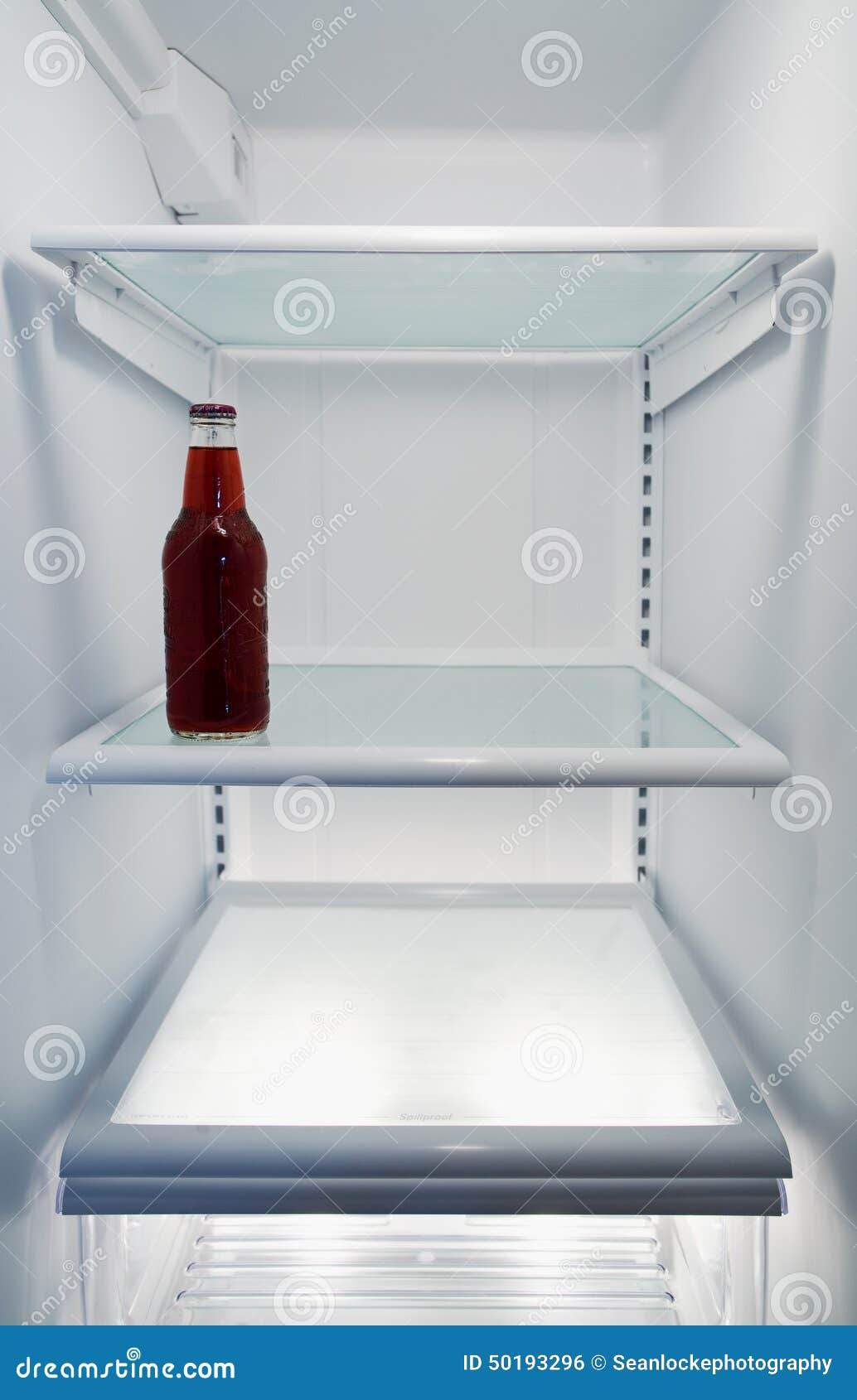 Mostly Empty Refrigerator stock photo. Image of soda - 50193296