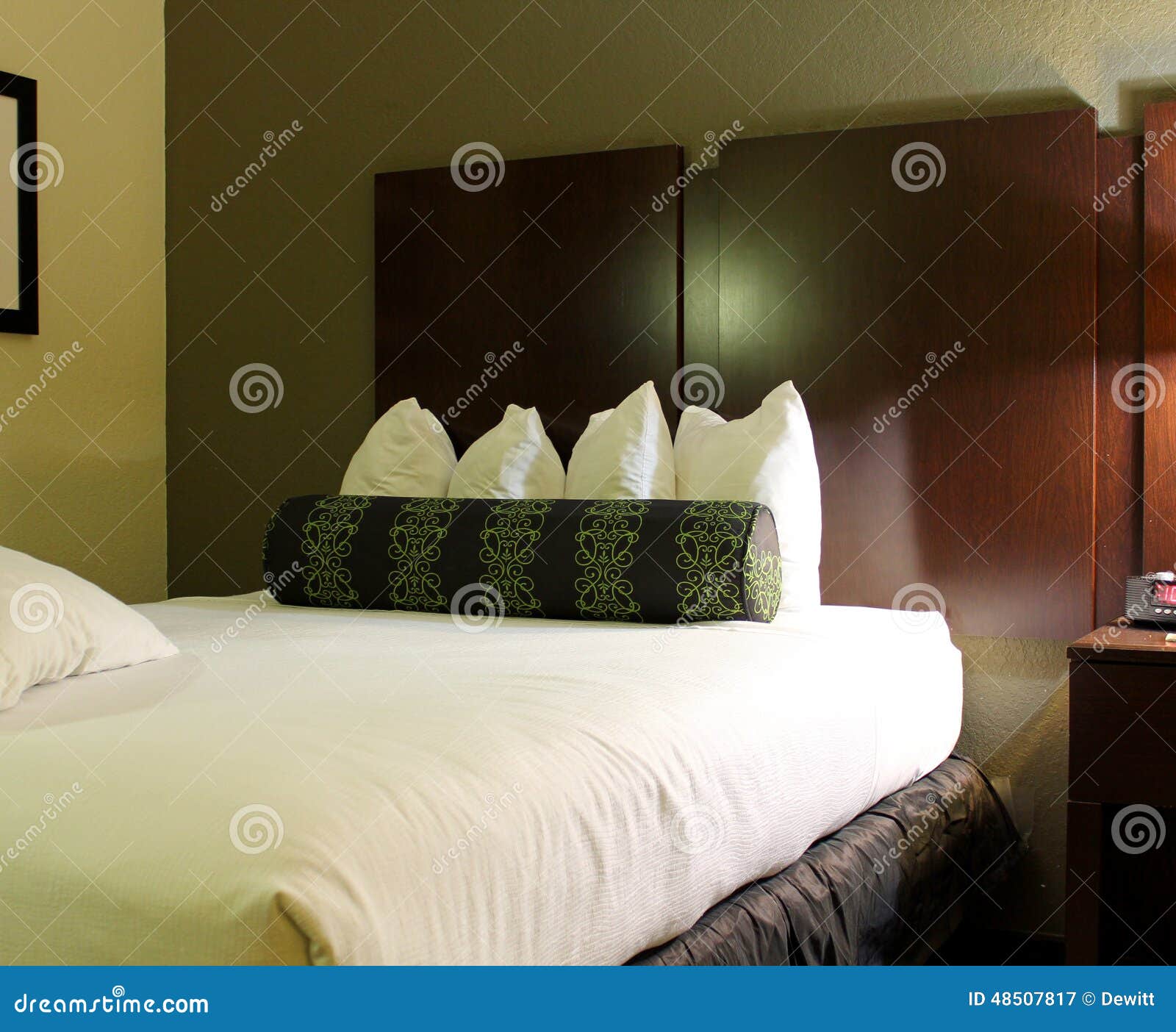 Motel bed stock image. Image of white, hotel, sheets 48507817