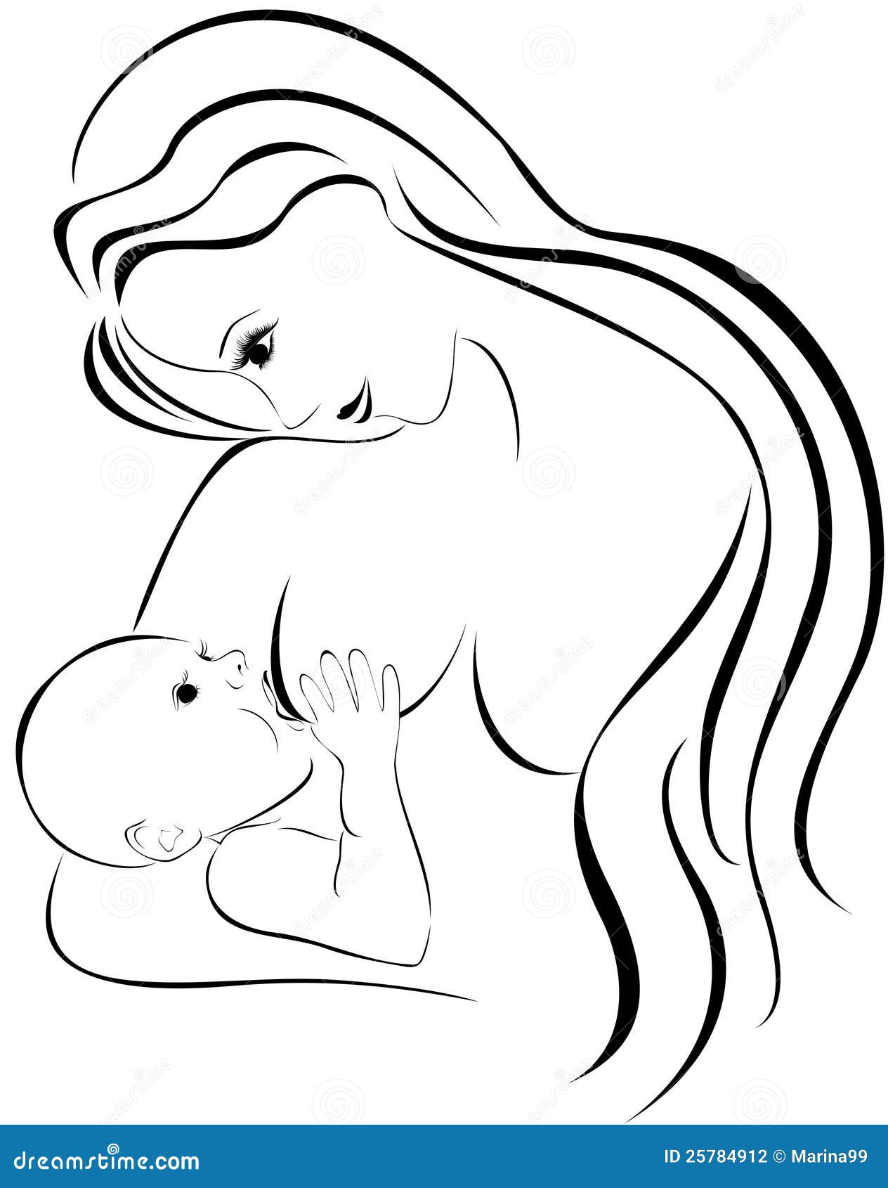 clipart of mother feeding baby - photo #45