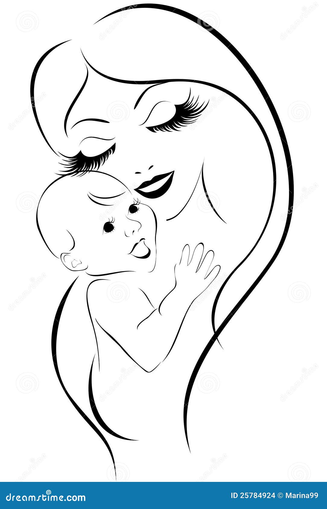Mother and baby stock vector. Illustration of childbirth - 25784924 Mother and baby stock vector. Illustration of childbirth - 25784924