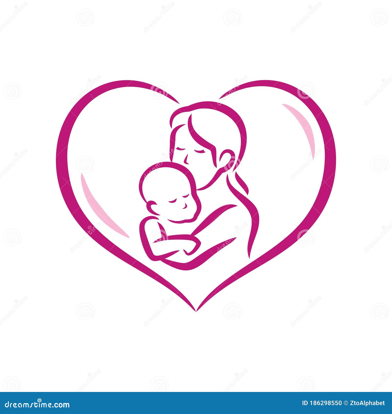 Mother and baby care icon stock vector. Illustration of activity ...