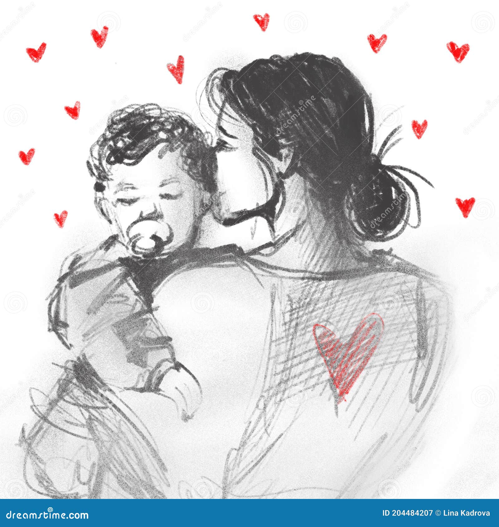 Featured image of post Pencil Sketch Mother And Daughter Hugging Drawing