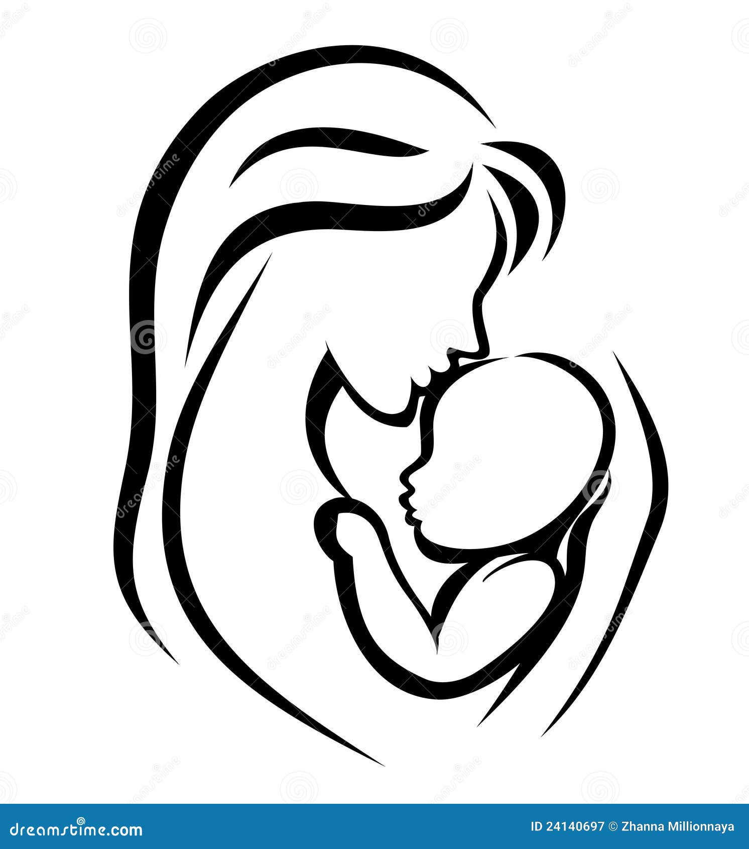 Mother Care For New Born Baby Toddler Line Art Machine Embroidery Digi –  Ten Needle Design