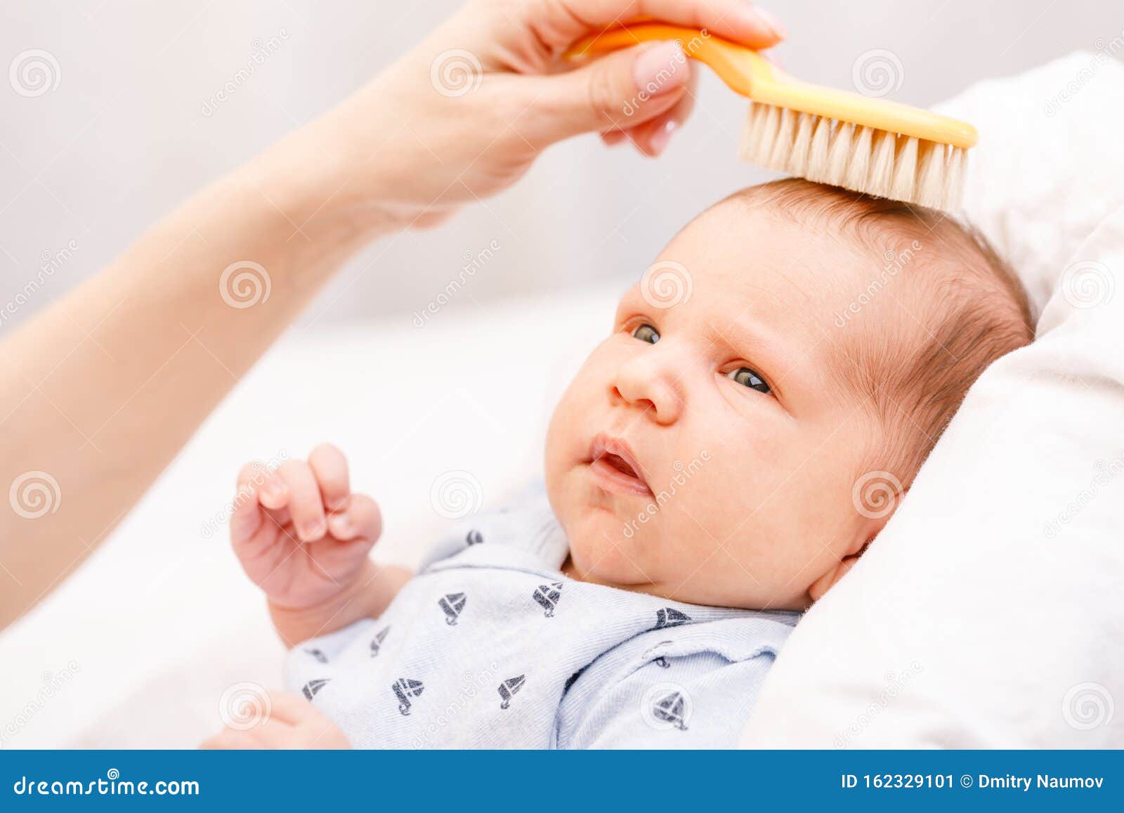 Mother Brushing Hair of Newborn Baby Stock Image - Image of childhood, cute: 162329101 Mother Brushing Hair of Newborn Baby Stock Image - Image of childhood, cute: 162329101