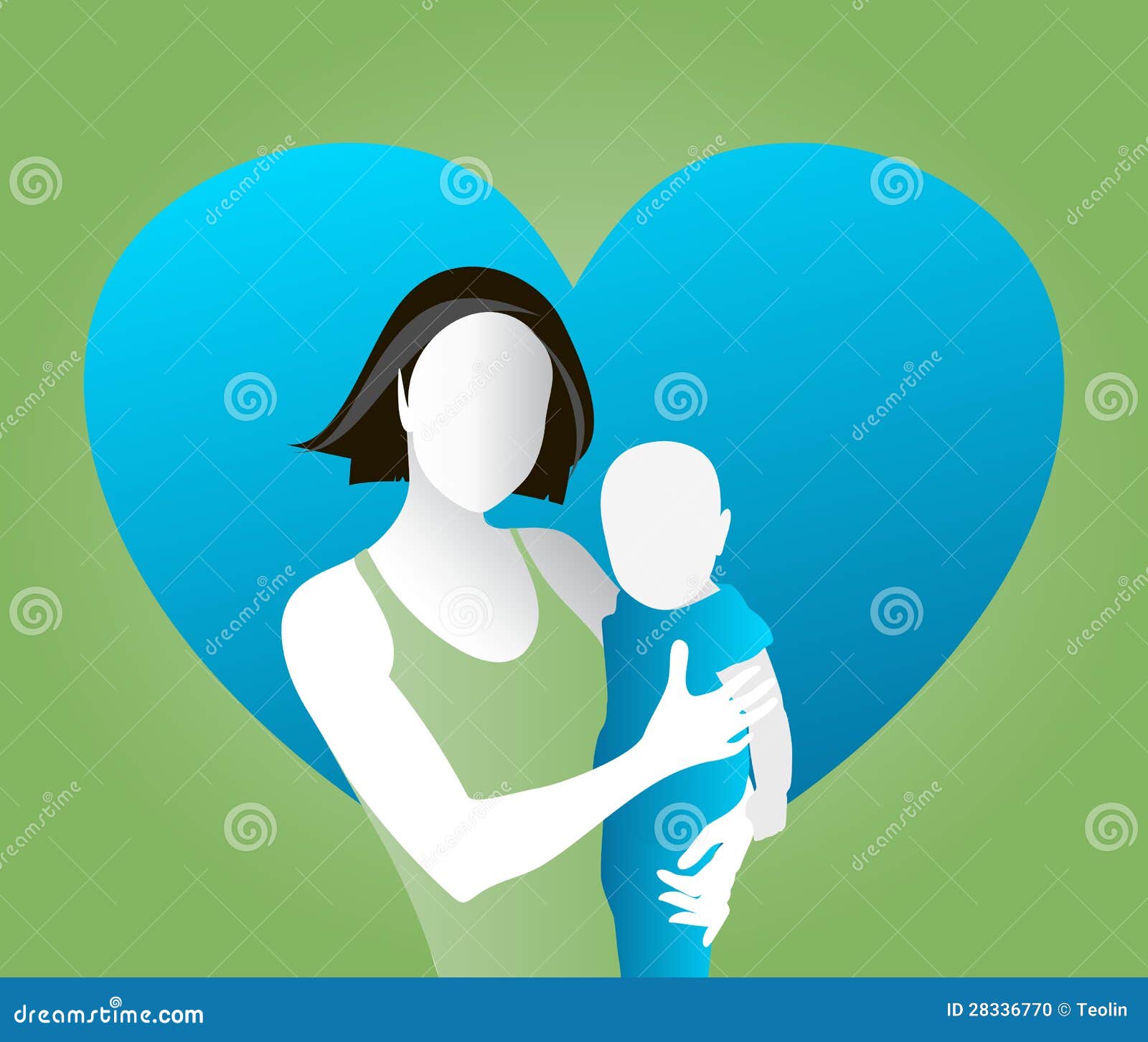 Mother and child stock illustration. Illustration of care - 28336770