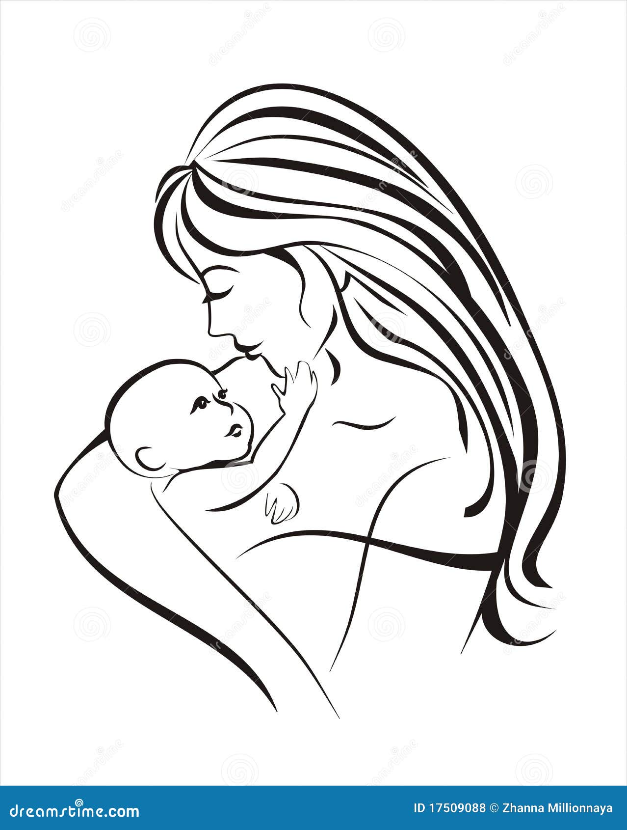 Mothers Day Drawing with Pencil sketch Step by step  Mothers day drawings  Mom drawing Mother and daughter drawing