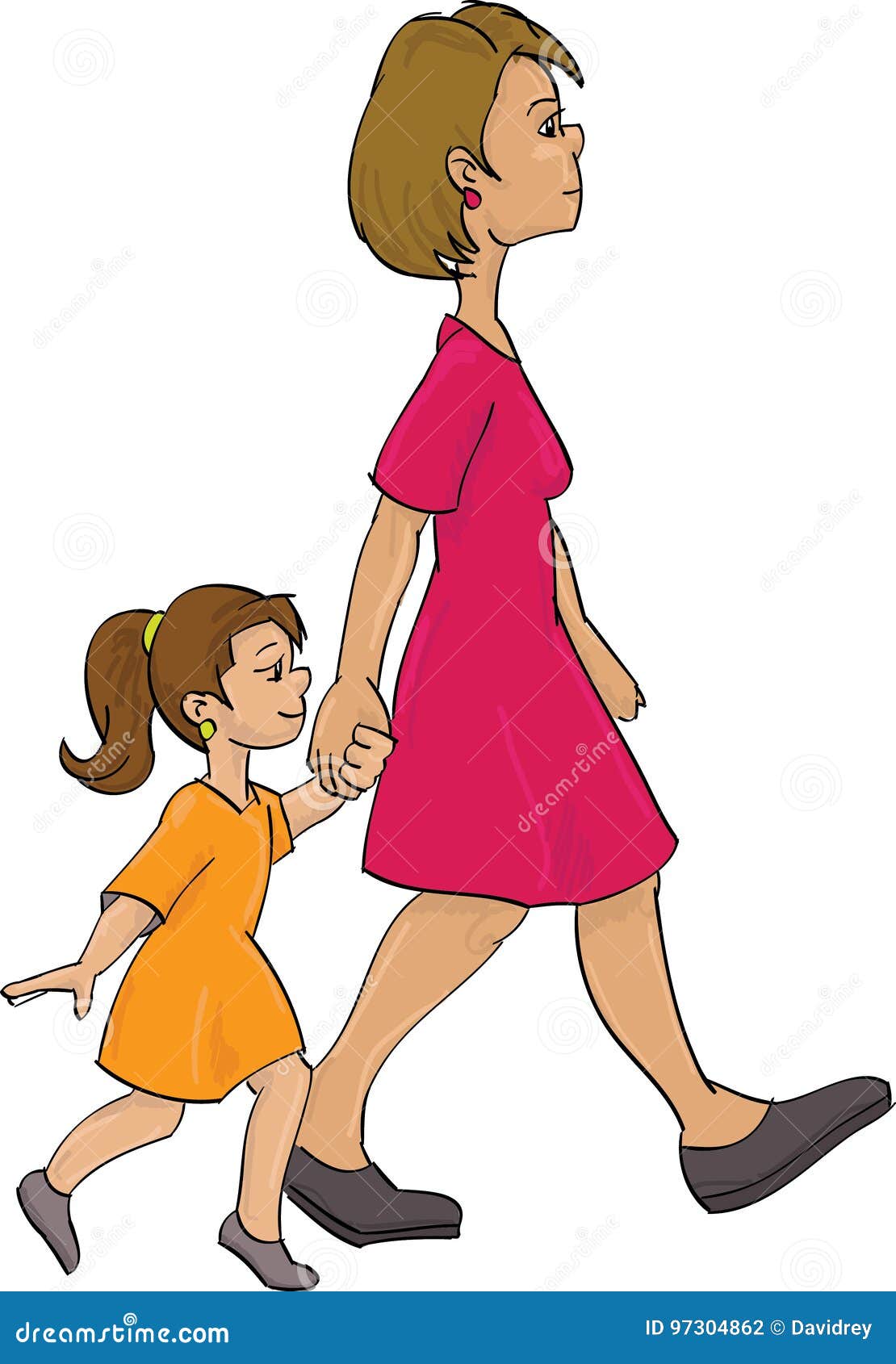 Mom walking