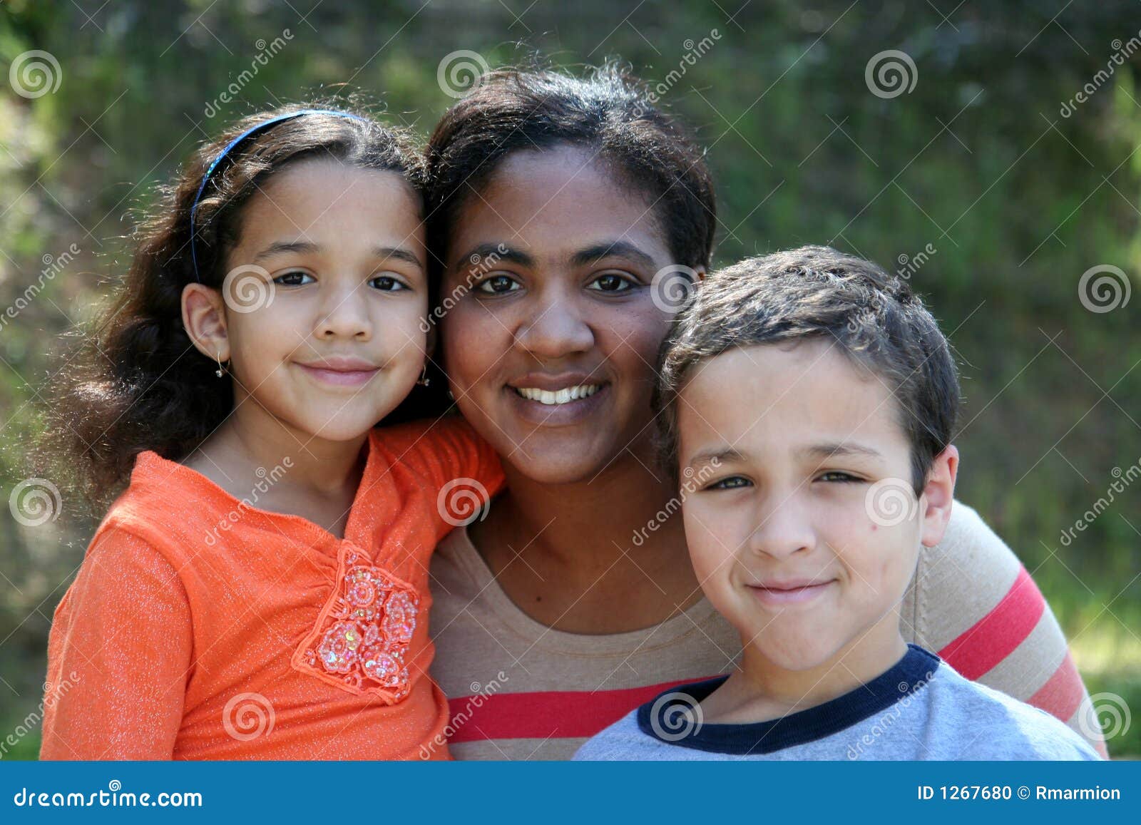 Mother and Children stock photo. Image of eyes, mother - 1267680