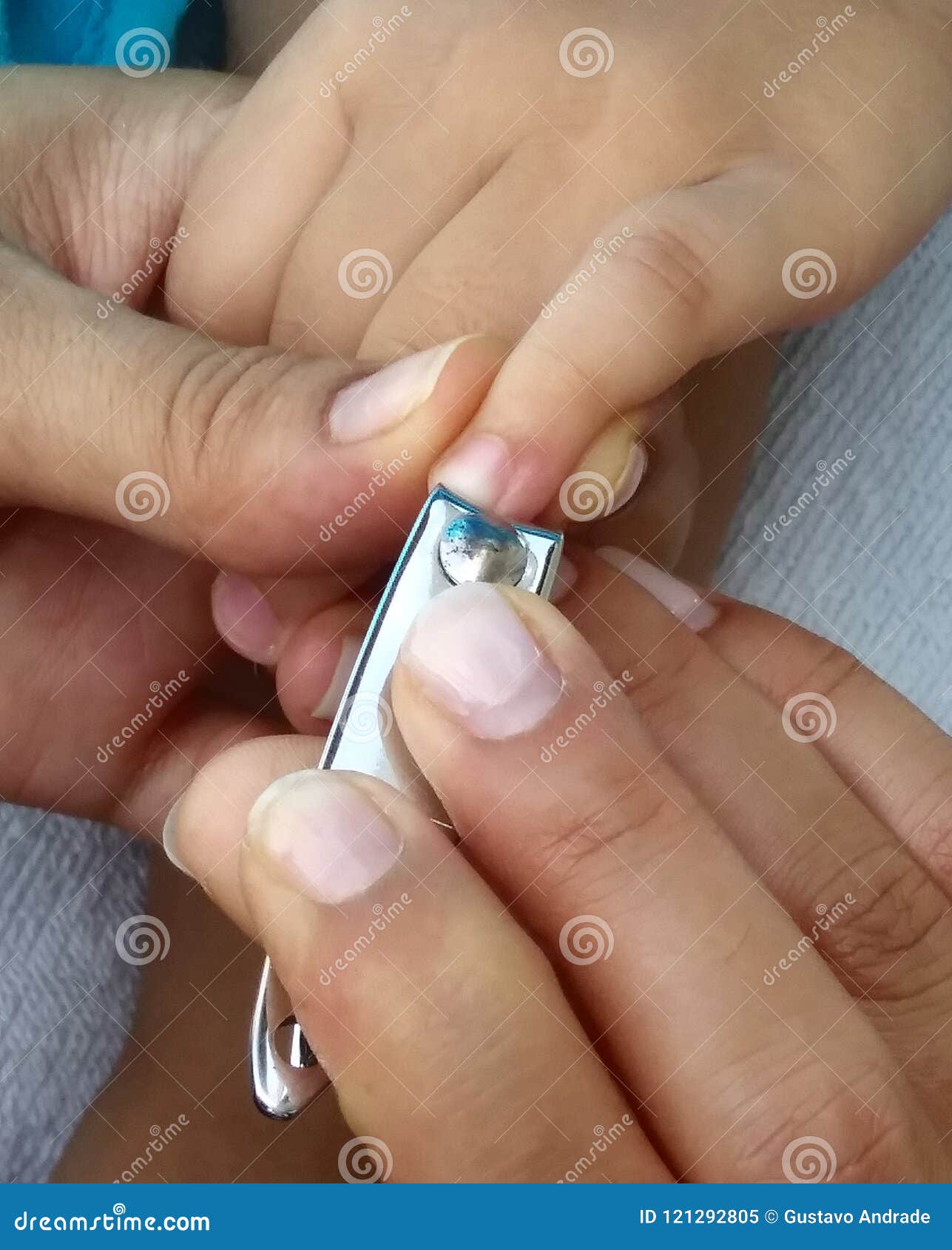 The Mother Cut Baby Fingers Nails Stock Image - Image of hygiene, care:  121292805