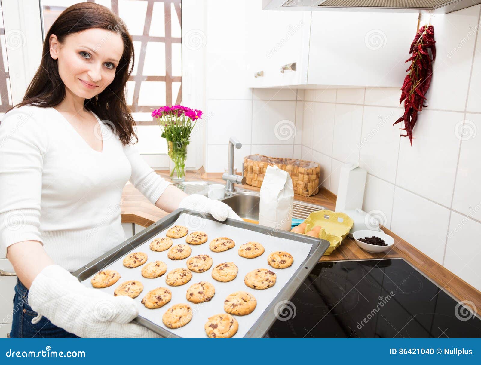 Mother and Daughter Baking Cookies Stock Photo Image of adult, happy