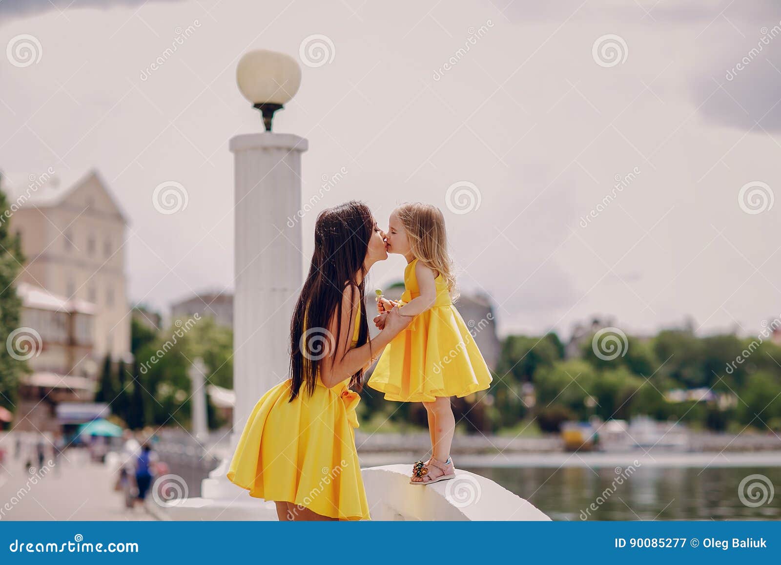 Mother And Daughter Stock Image Image Of Together City 90085277 