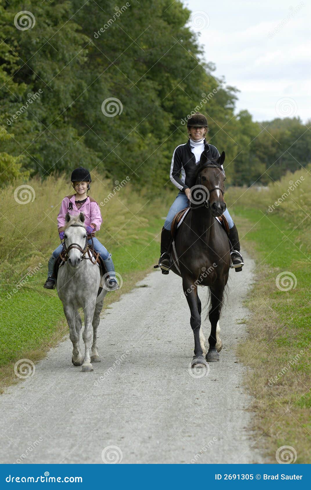 Mother Daughter horse ride stock image. Image of travel 2691305