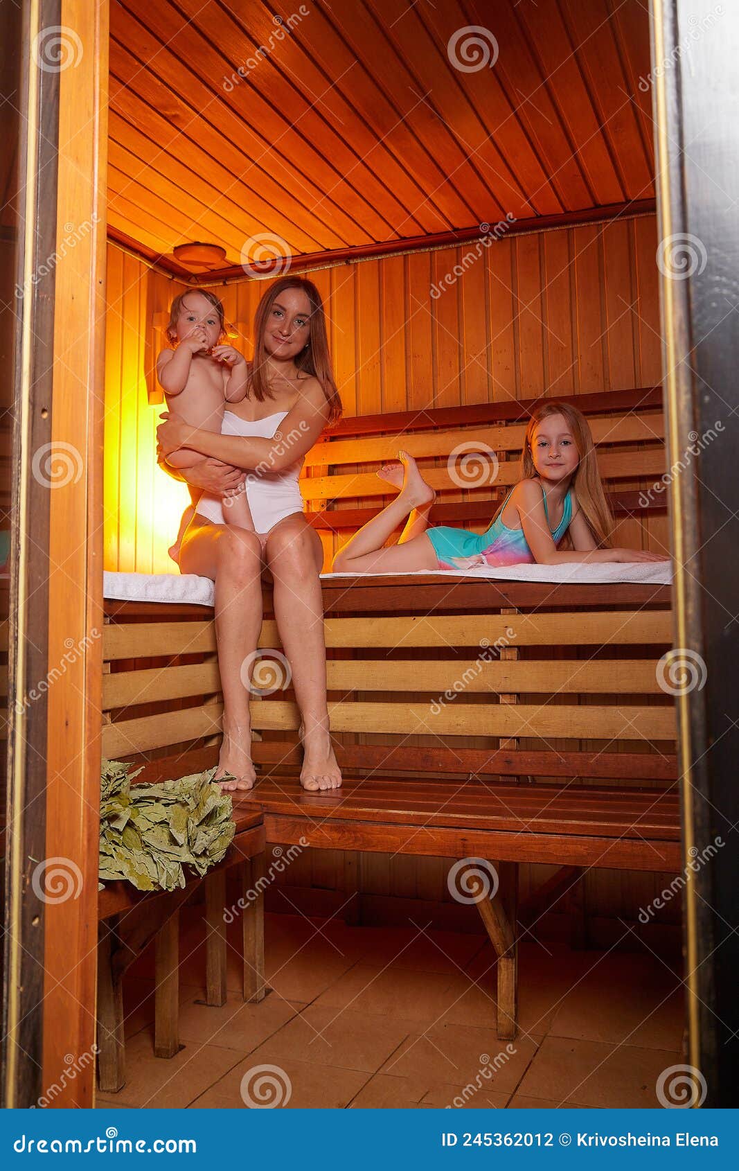 Cute Mommies Pregnant Sauna