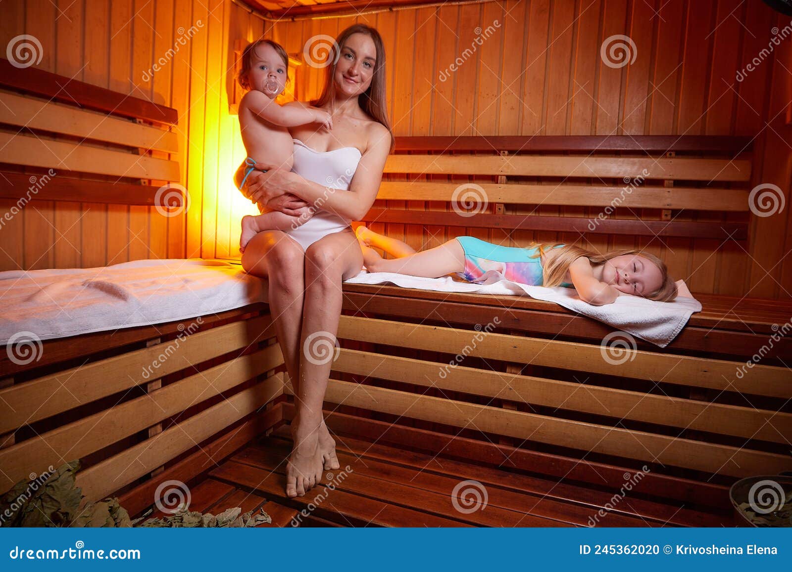 Cute Mommies Pregnant Sauna