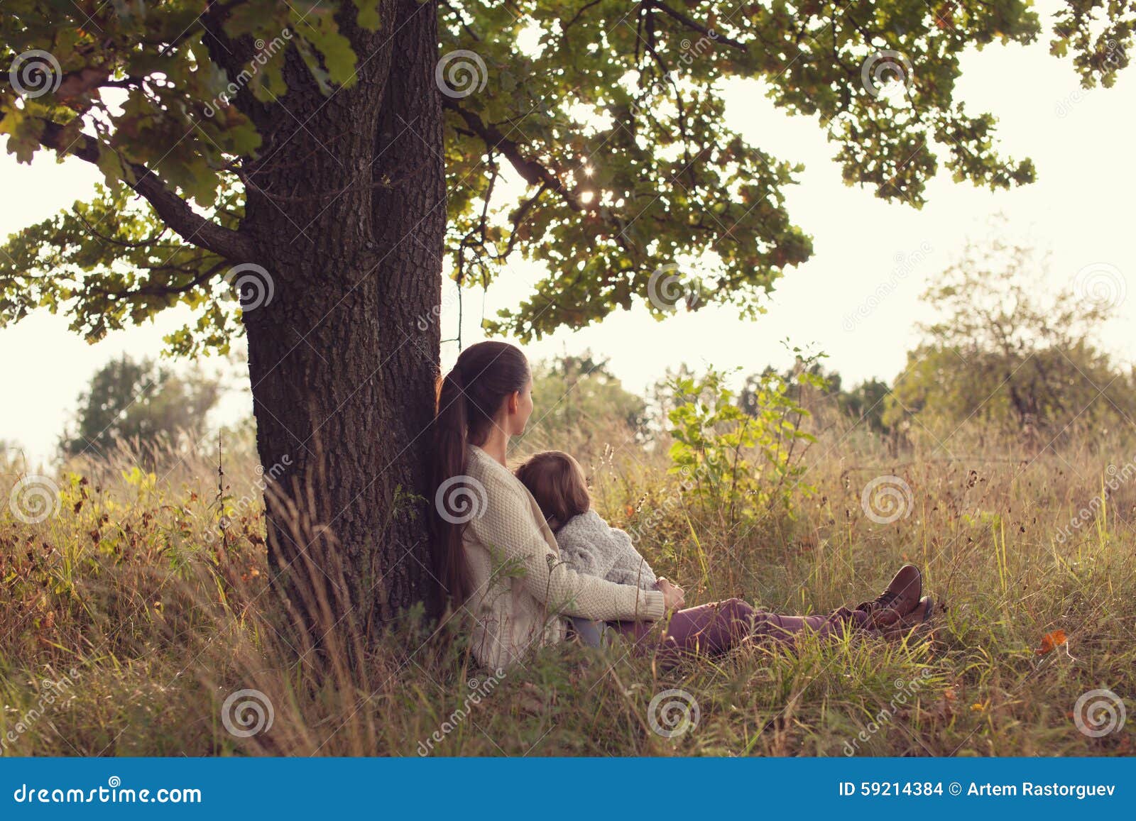 Mother Feeding Toddler Outdoors Stock Photo Image of breastfeed