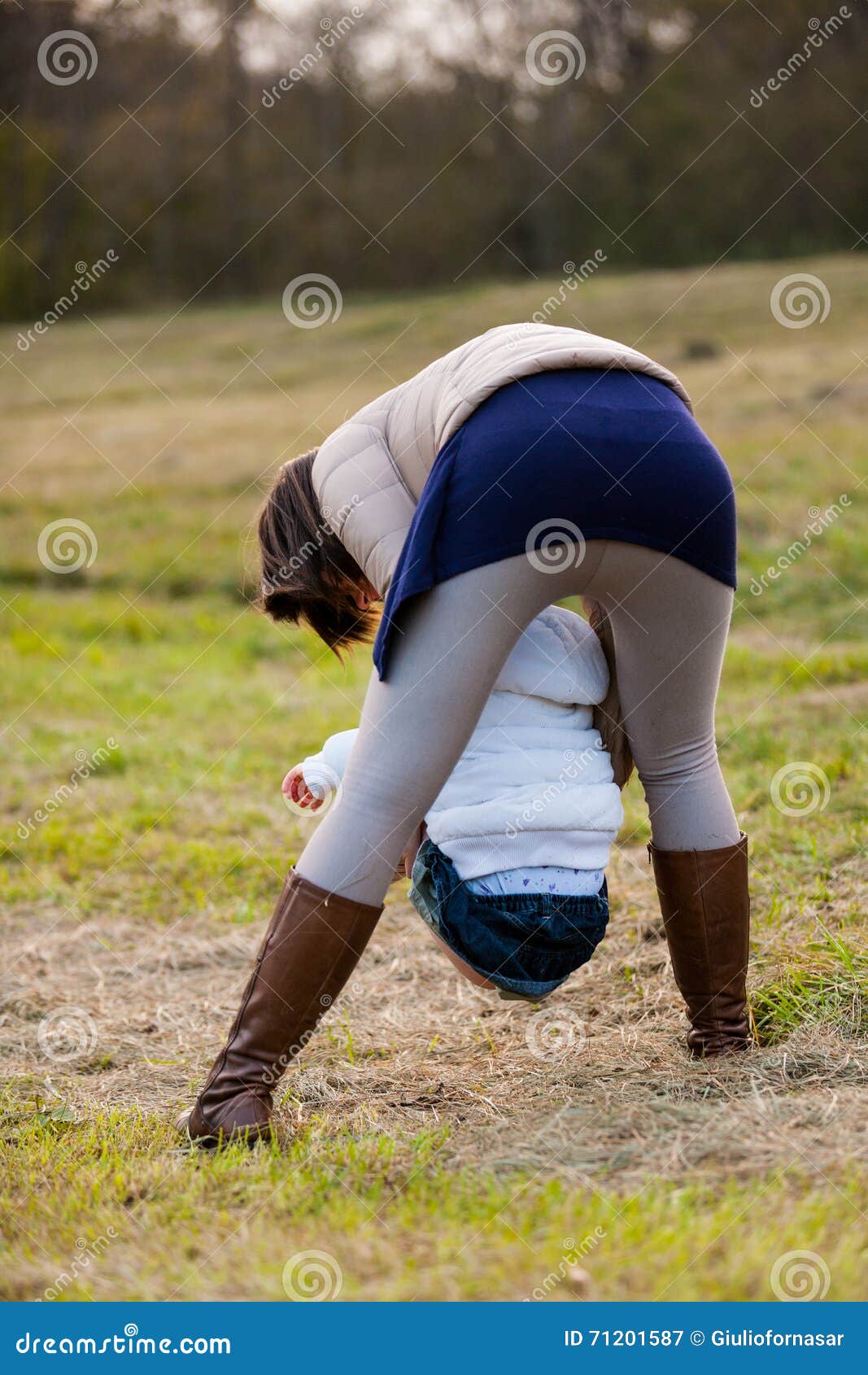 Boys and girls peeing outdoors